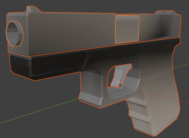  A 3D-modeled Glock 19