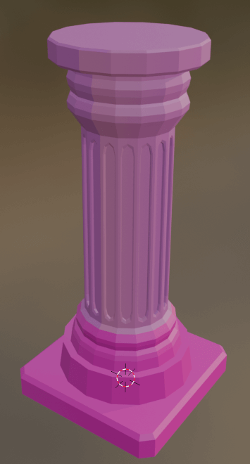 Ionian style pillar/pedestal for the cake