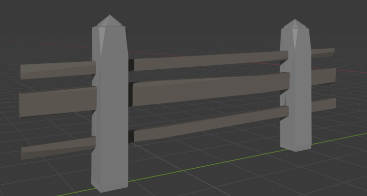 A picture of rock fence